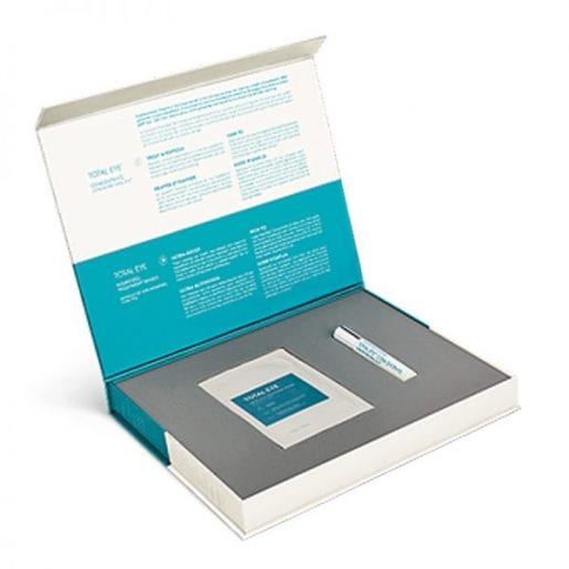 Met het Total Eye™ verzorgingsregime, bestaande uit Colorescience® Total Eye™ Concentrate en Total Eye™ Hydrogel Treatment Masks (12 stuks),